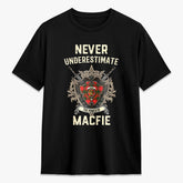 MacFie Tartan Crest 2D T-shirt - Never Underestimate Style
